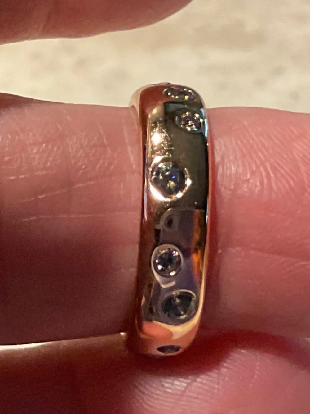 Bomb Party Ring Another Lifetime Rainbow Topaz Rose Gold Size 7 new